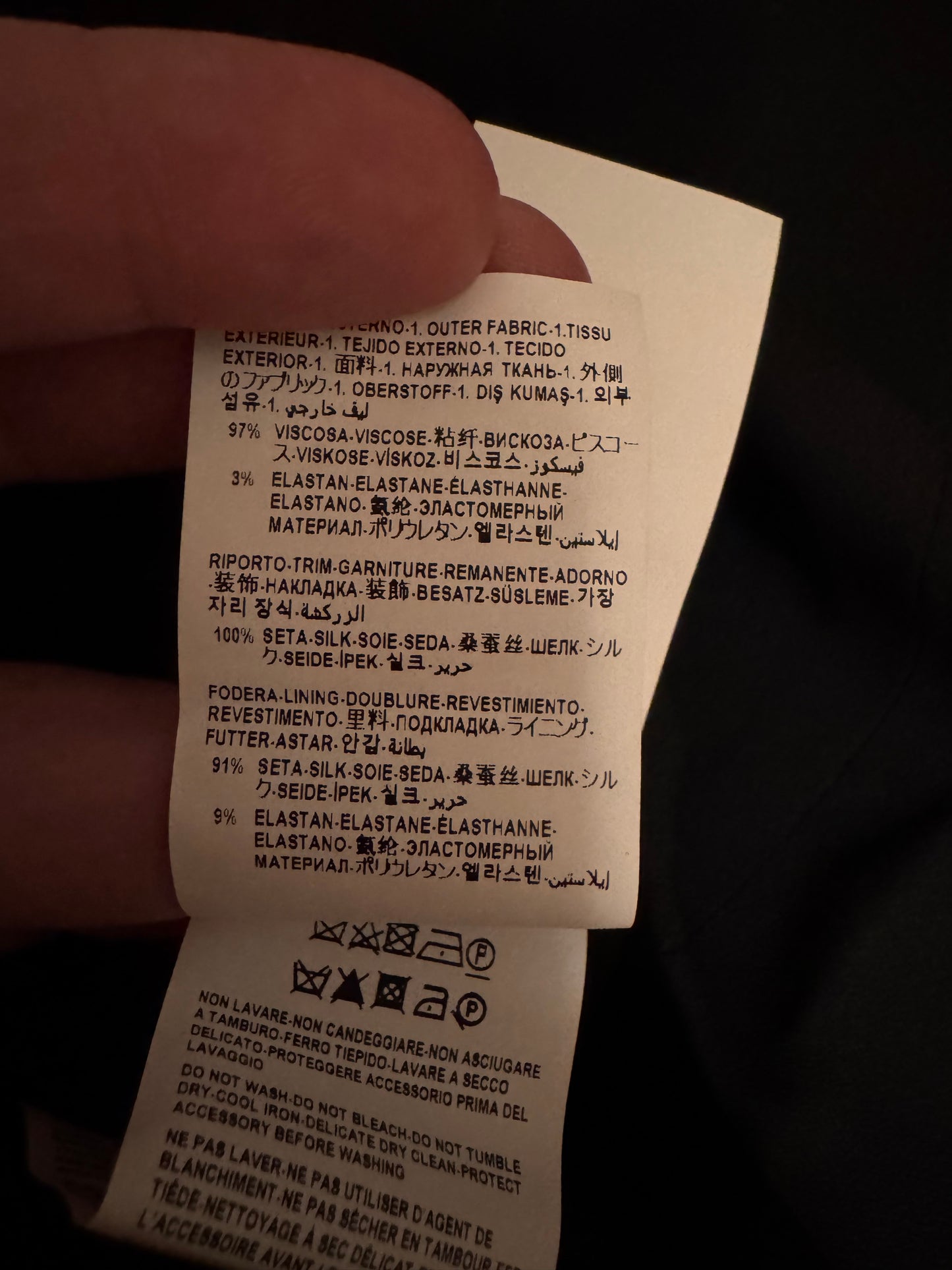 Versace body nero con lacci in seta Barocco - Tg 38 - Made in Italy