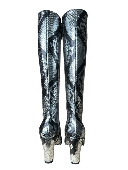 Gucci stivale in pelle stampata (37)