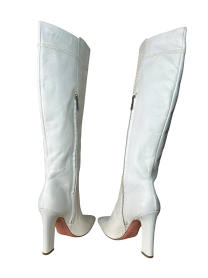 Blumarine stivali in pelle e pitone (40)