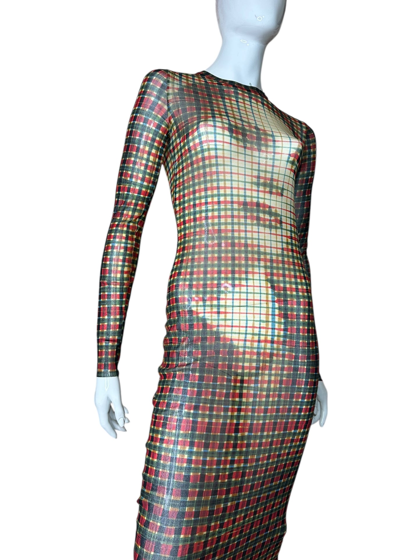 Jean Paul Gaultier maxi abito stampato (M)