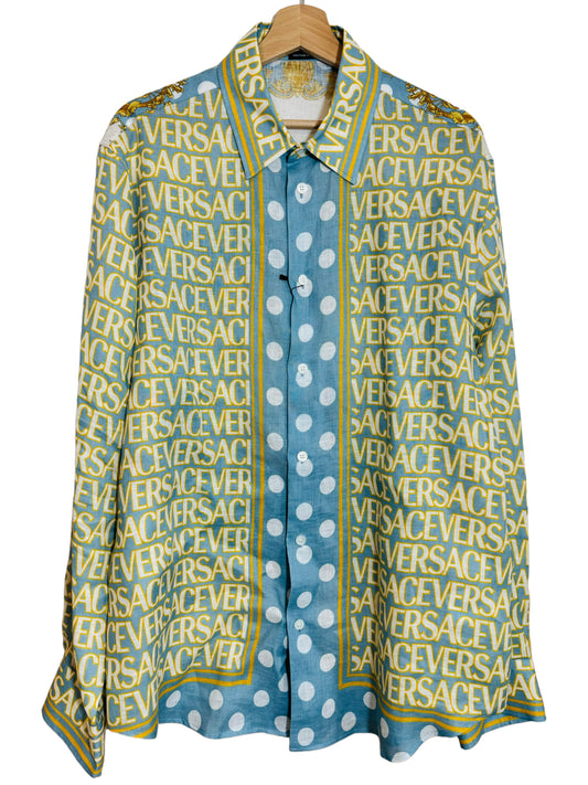 Versace camicia in lino (L)