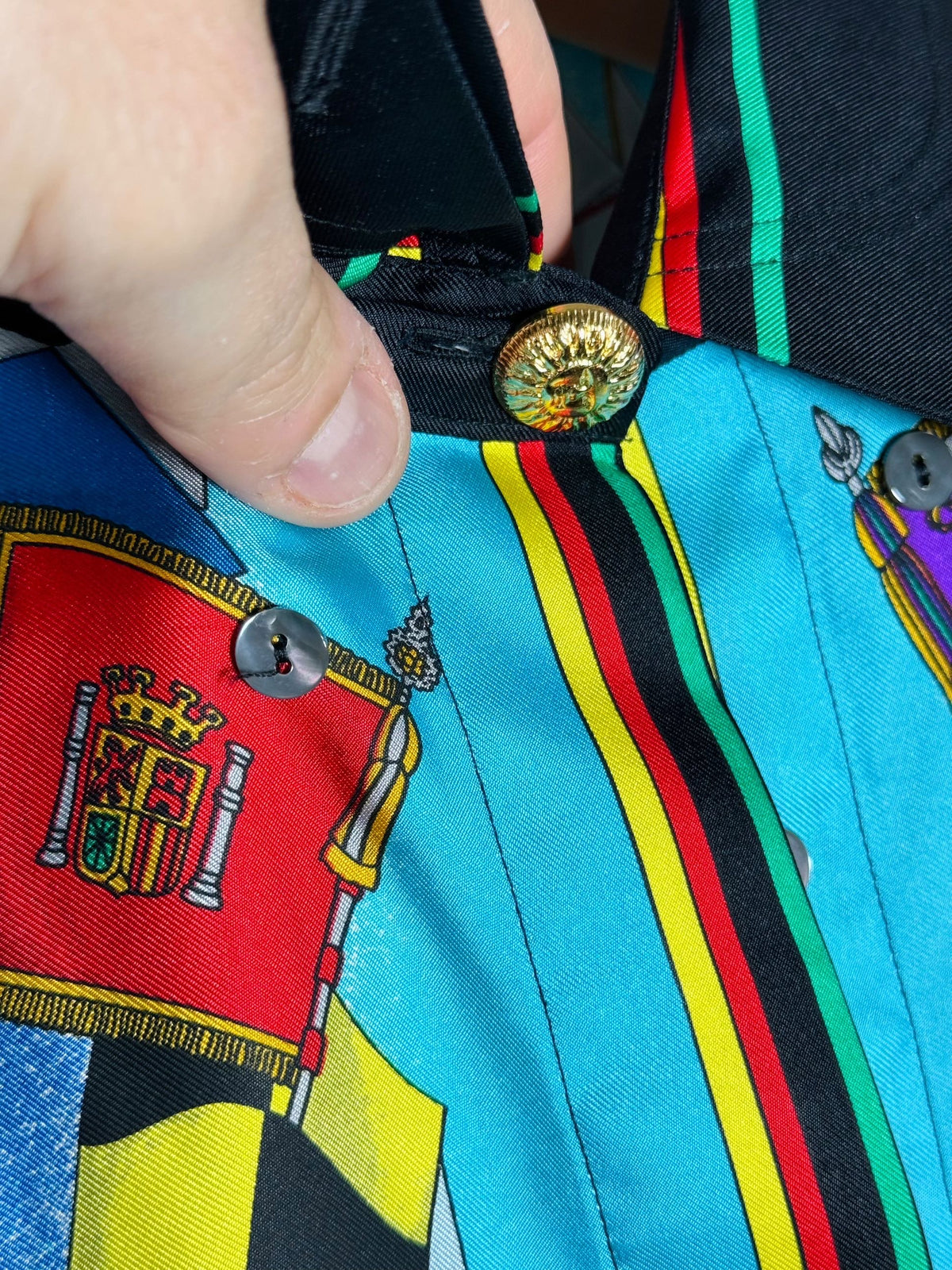Versace sport camicia vintage in seta — foto 8