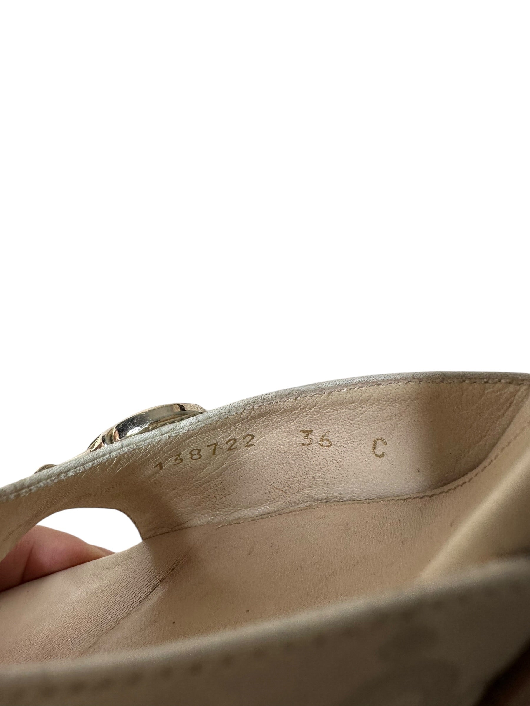 Gucci sandalo vintage in pelle — foto 8