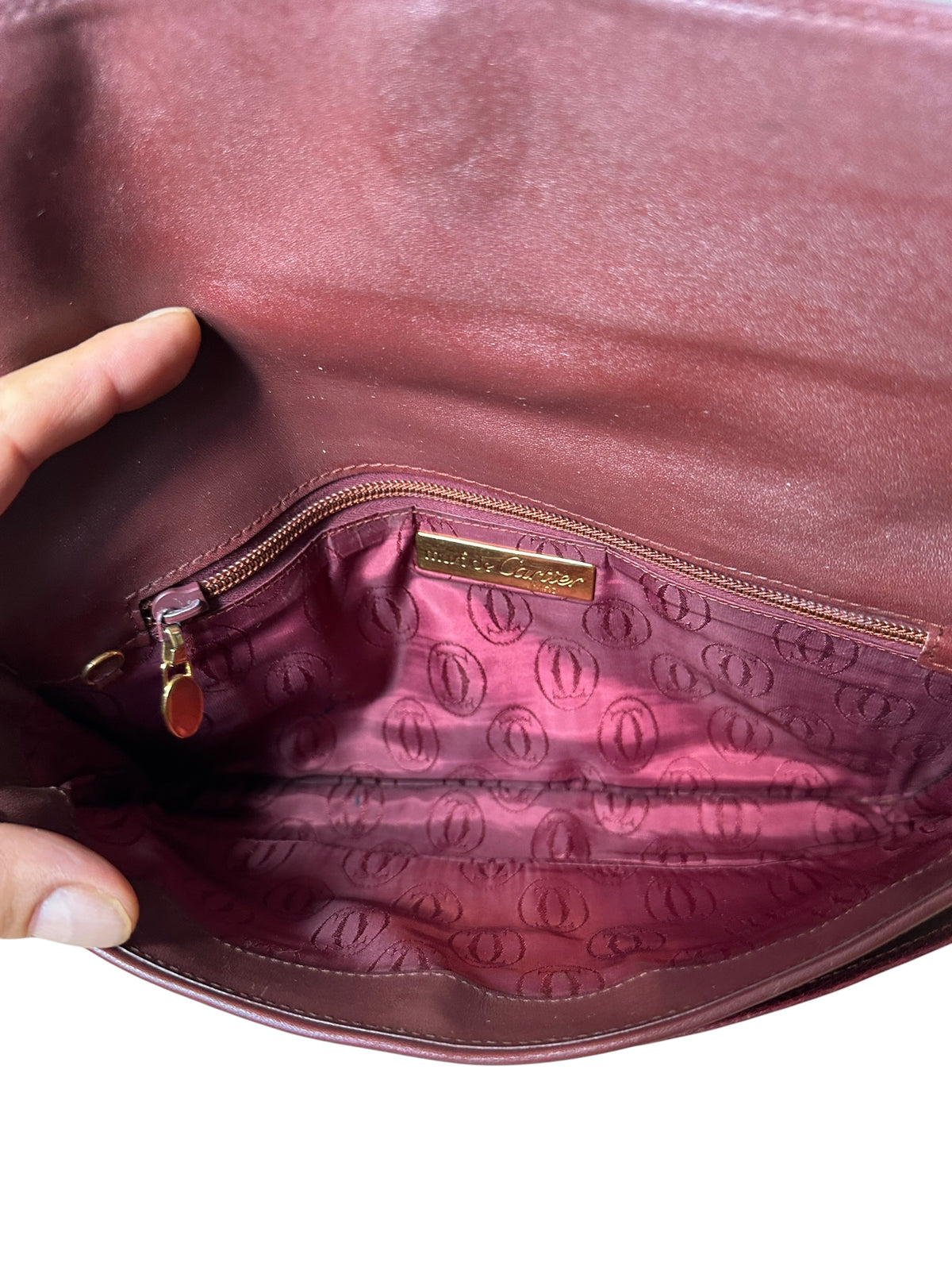 Cartier pochette vintage in pelle