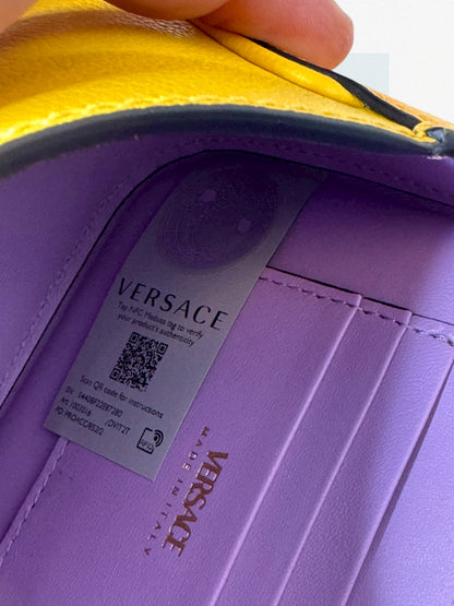 Versace La Medusa Mini Bag Gialla in Pelle