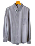 Loro Piana Camicia Uomo Cotone Soft Grigio L/XL – Bottoni Madreperla
