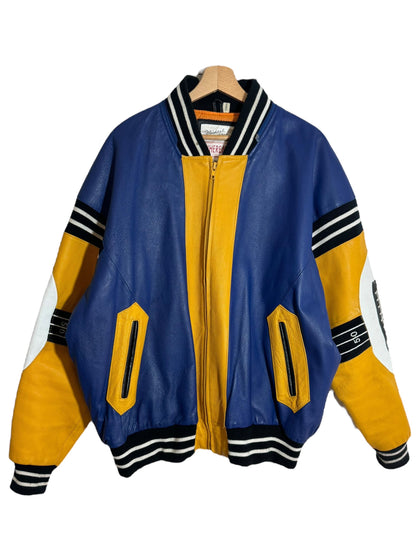 Giacca in pelle vintage Michael Hoban (XL)