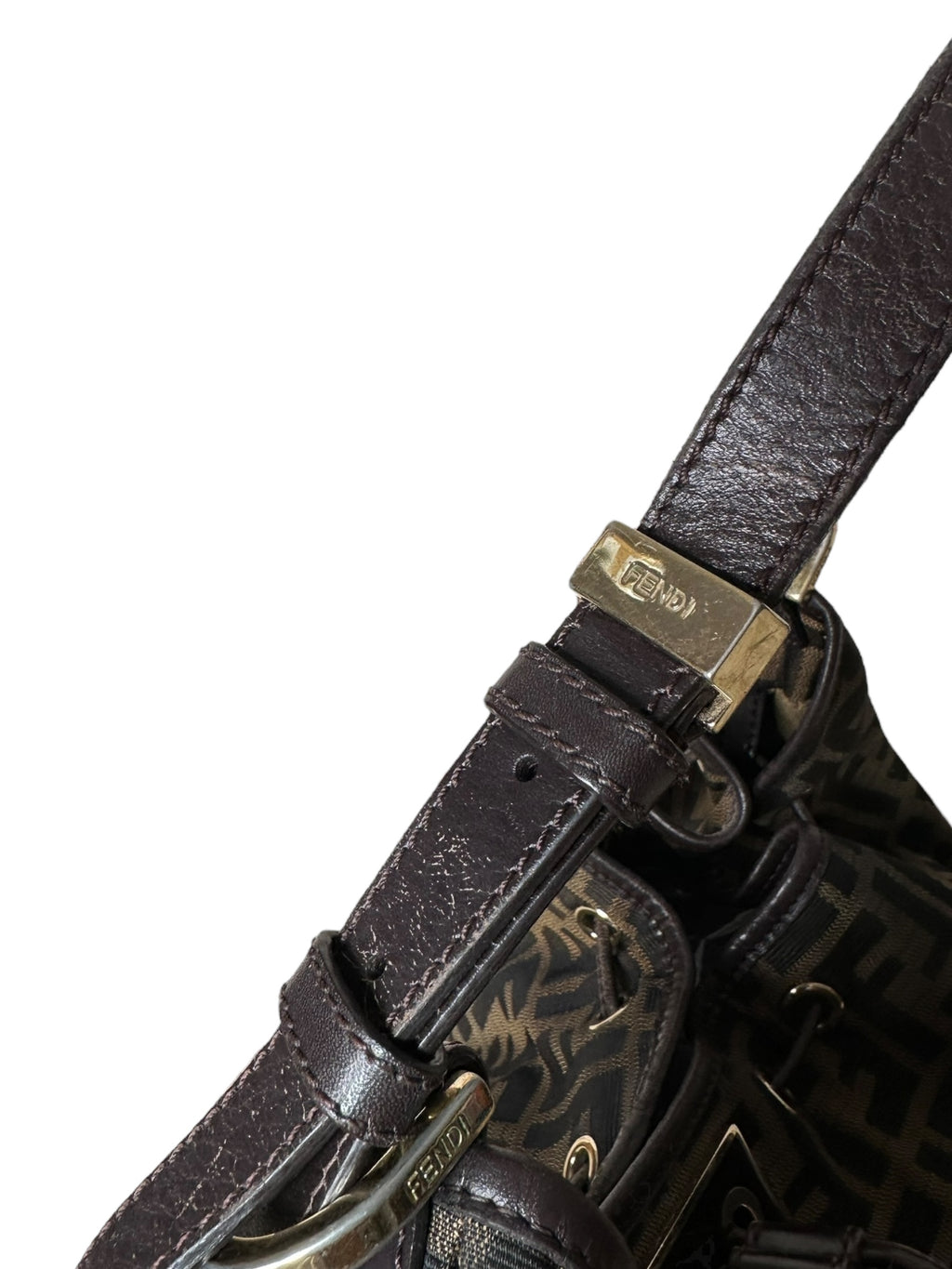 Fendi borsa hobo vintage in tela FF — foto 12