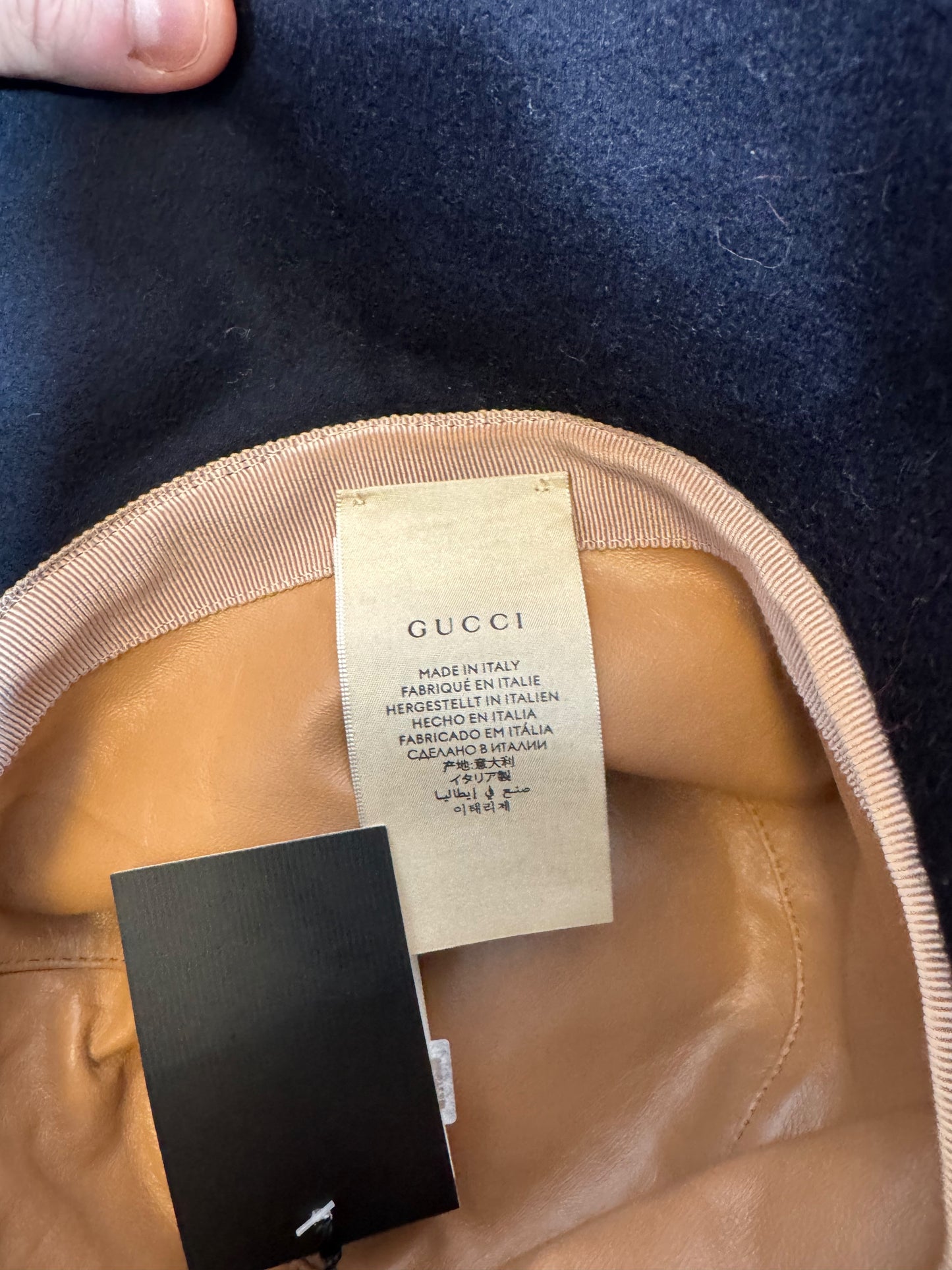 Gucci cappello a tesa larga GG taglia S - 56 cm.
