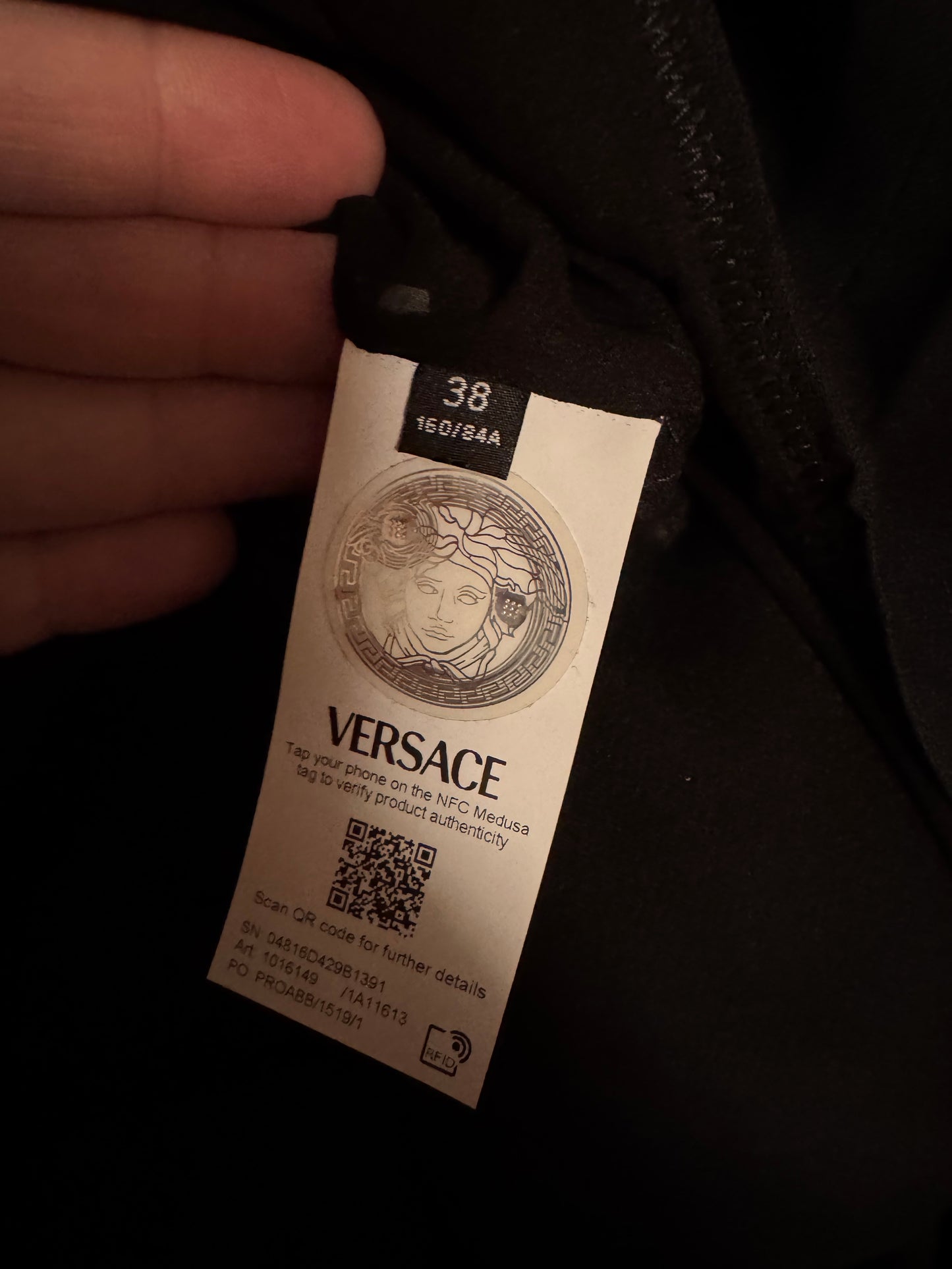 Versace body nero con lacci in seta Barocco - Tg 38 - Made in Italy