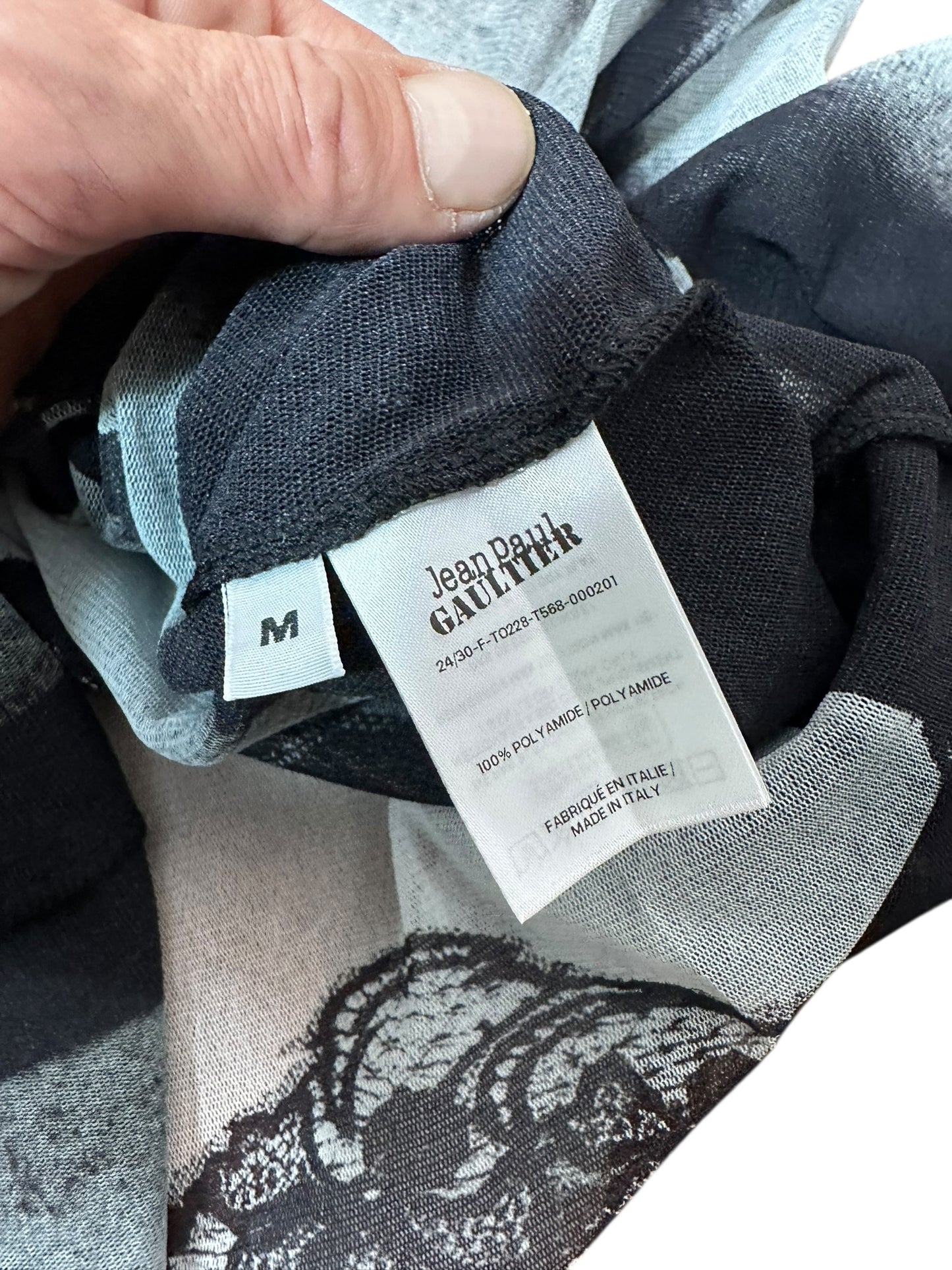 Jean Paul Gaultier top stampato (M)