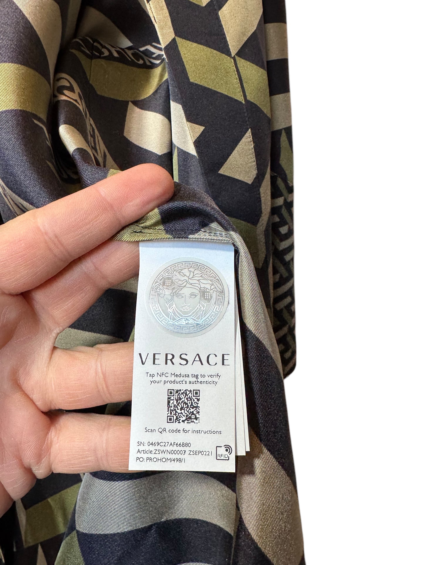 Versace Accappatoio in Seta - Taglia XL -