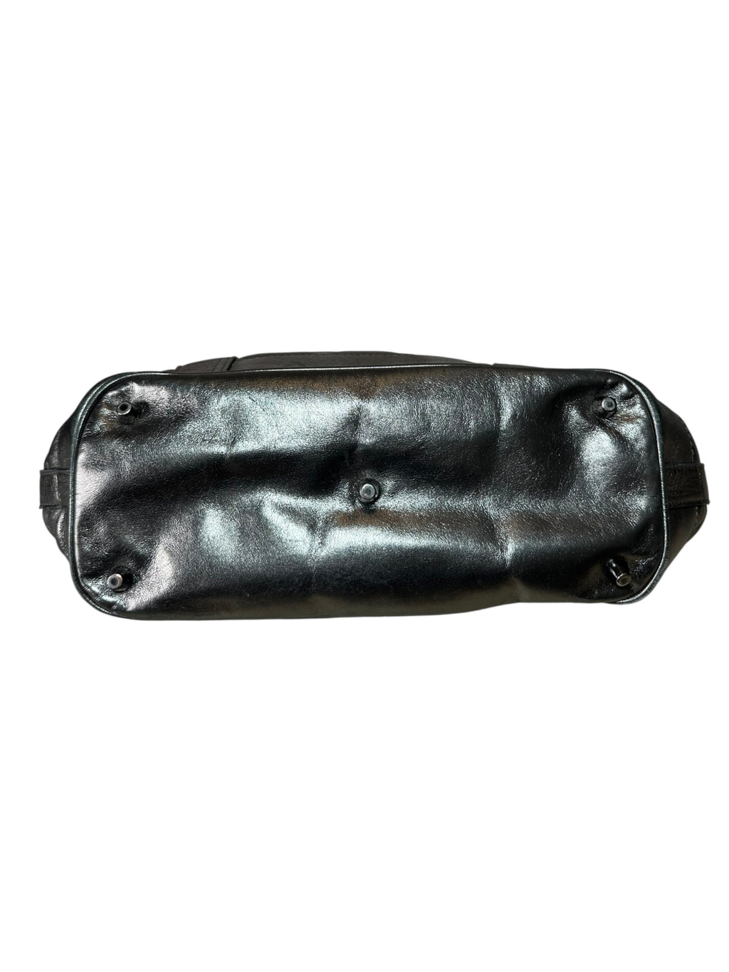 Burberry borsa in pelle metallizzata — foto 9