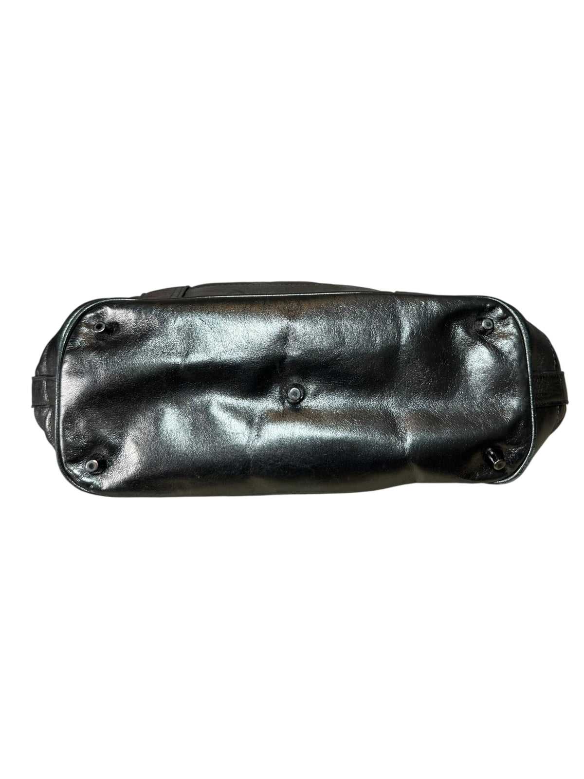 Burberry borsa in pelle metallizzata — foto 9
