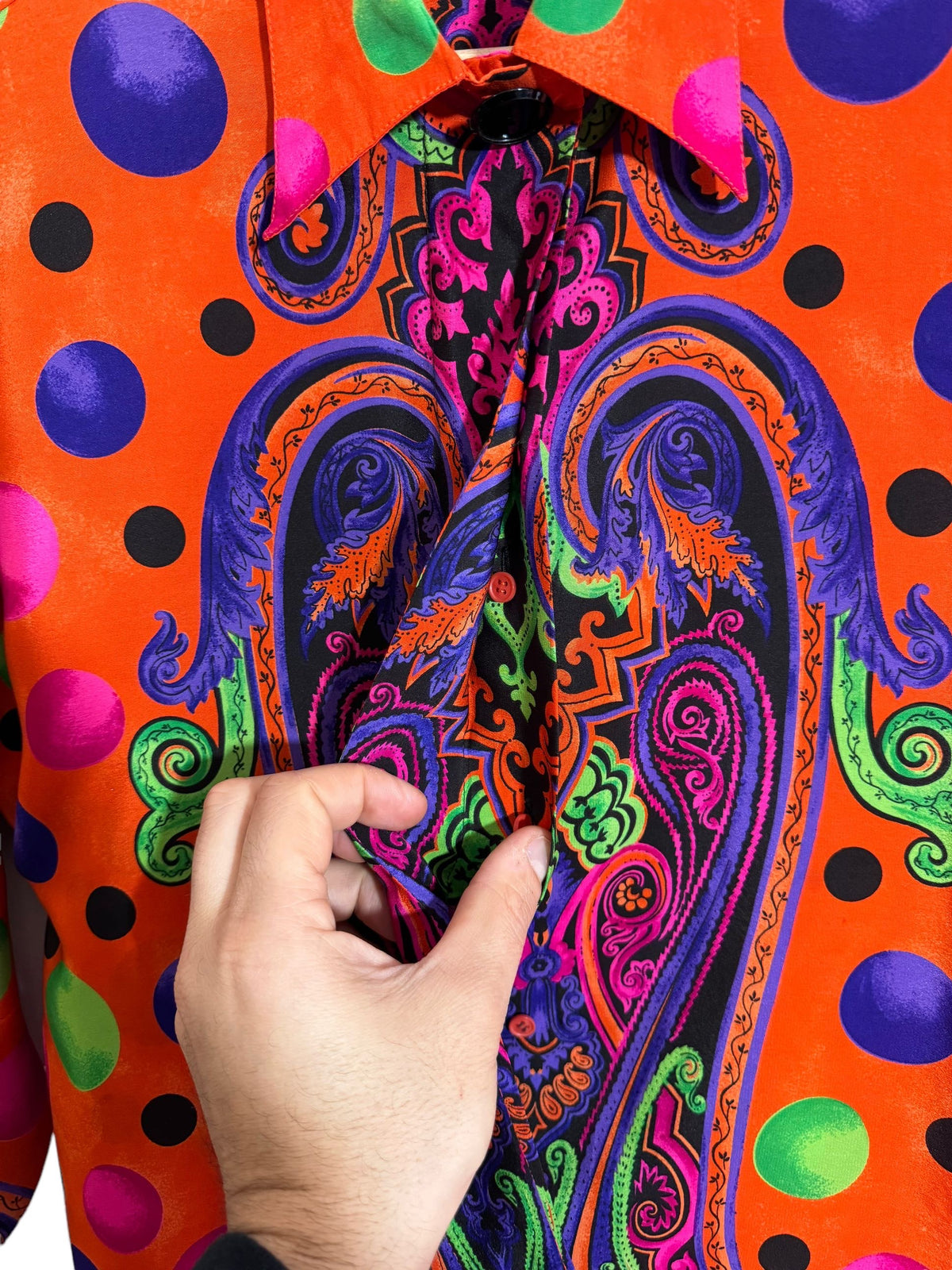 Gianni Versace camicia vintage anni 90s in seta — foto 10