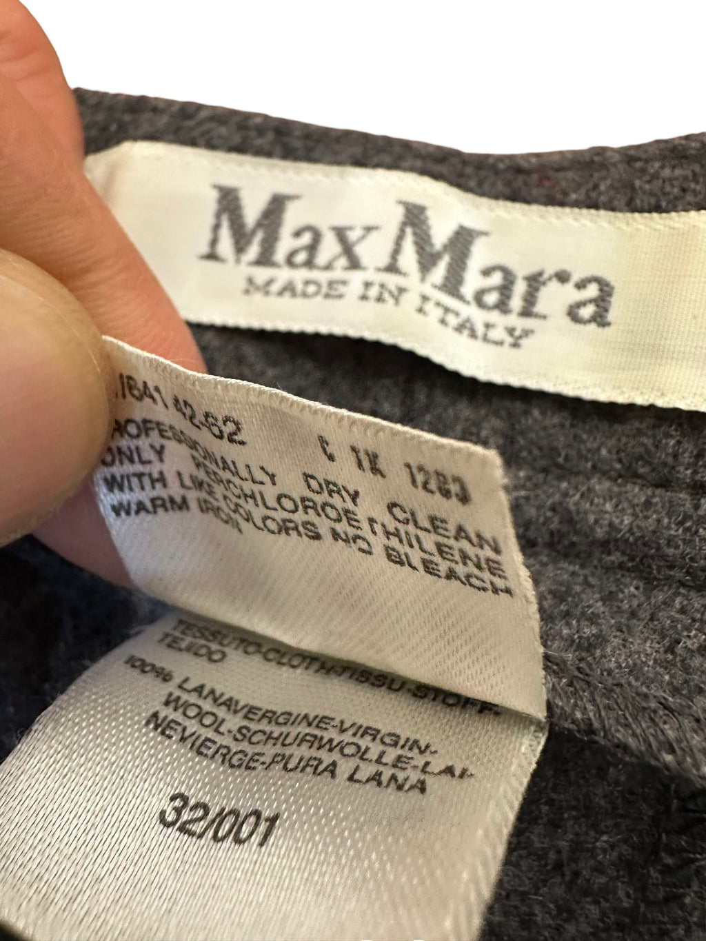 Max Mara pantaloni vintage in lana