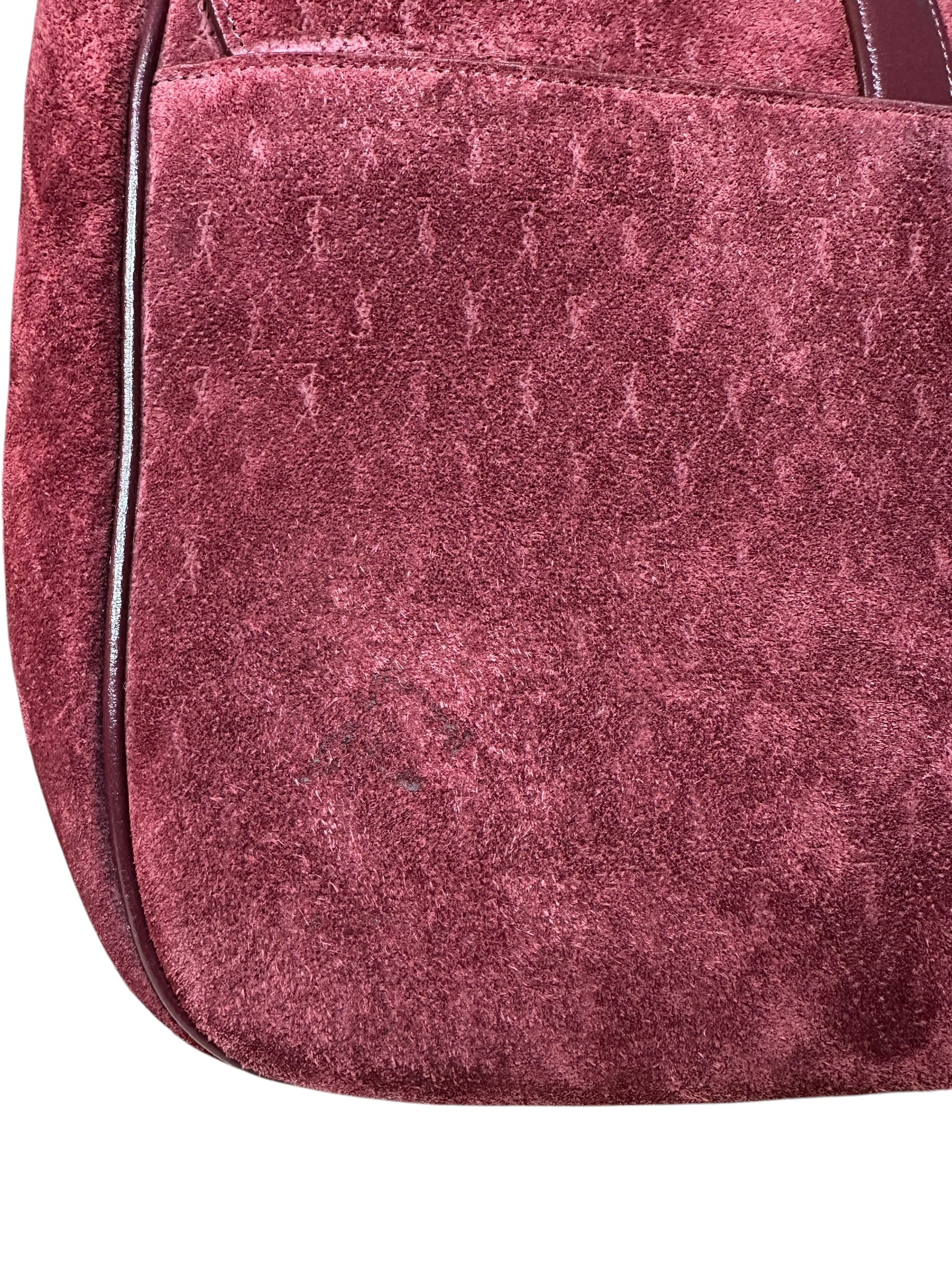 Saint Laurent borsa in suede monogram — foto 10