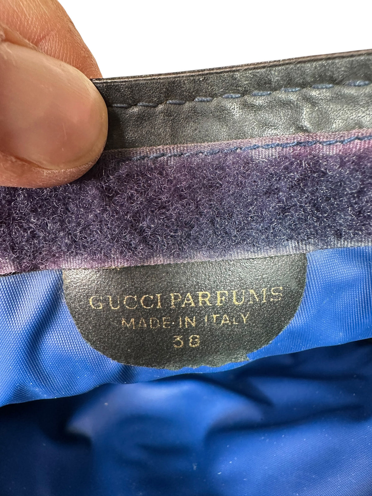 Gucci pochette vintage in tela GG