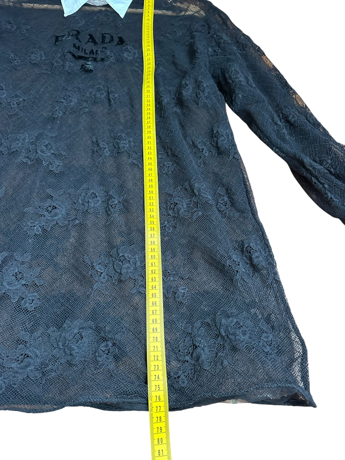 Prada maglia oversize in pizzo — foto 17