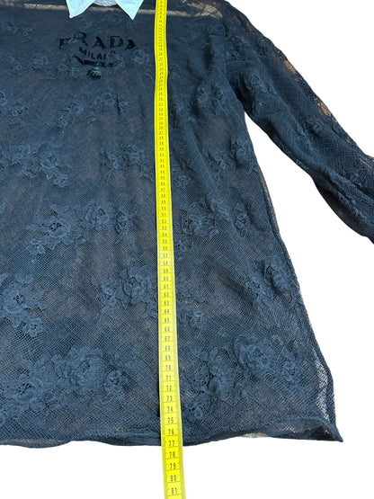 Prada maglia oversize in pizzo
