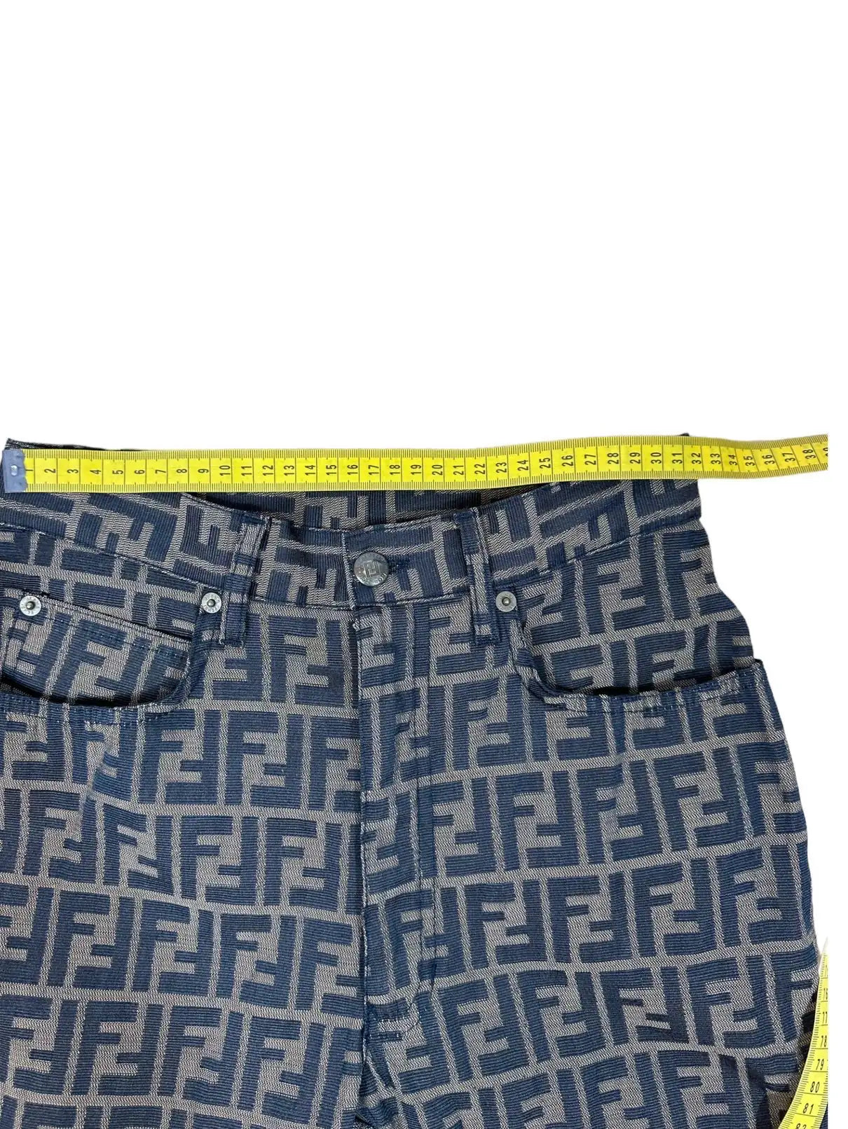 Fendi zucca pantaloni vintage monogram. — foto 9