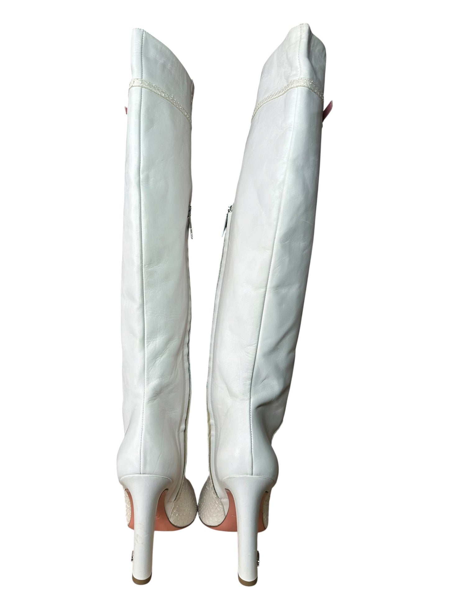 Blumarine stivali in pelle e pitone (40)