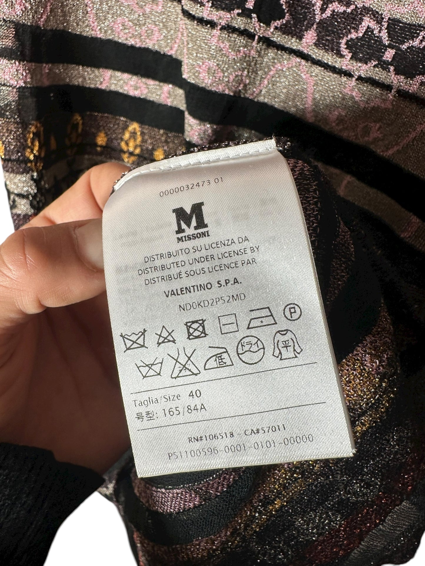 Missoni mini abito in cotone (S)