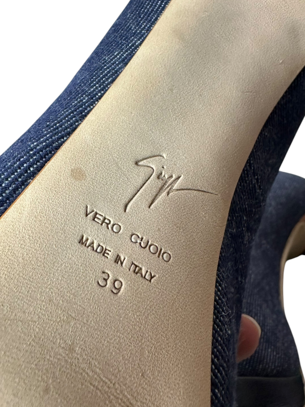 Giuseppe Zanotti décolleté in denim (39)