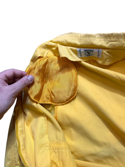 Giacca Valentino Sport gialla uomo vintage Made in Italy 100% cotone