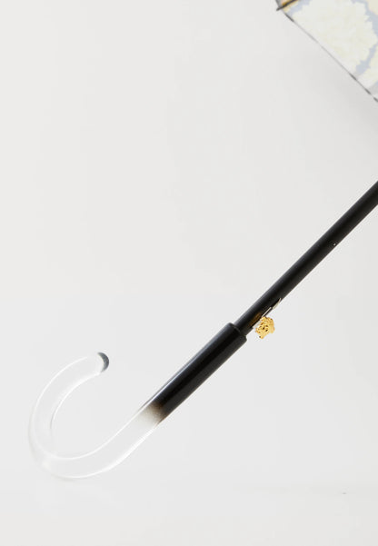 Ombrello Versace barocco Medusa oro nero manico trasparente — foto 4