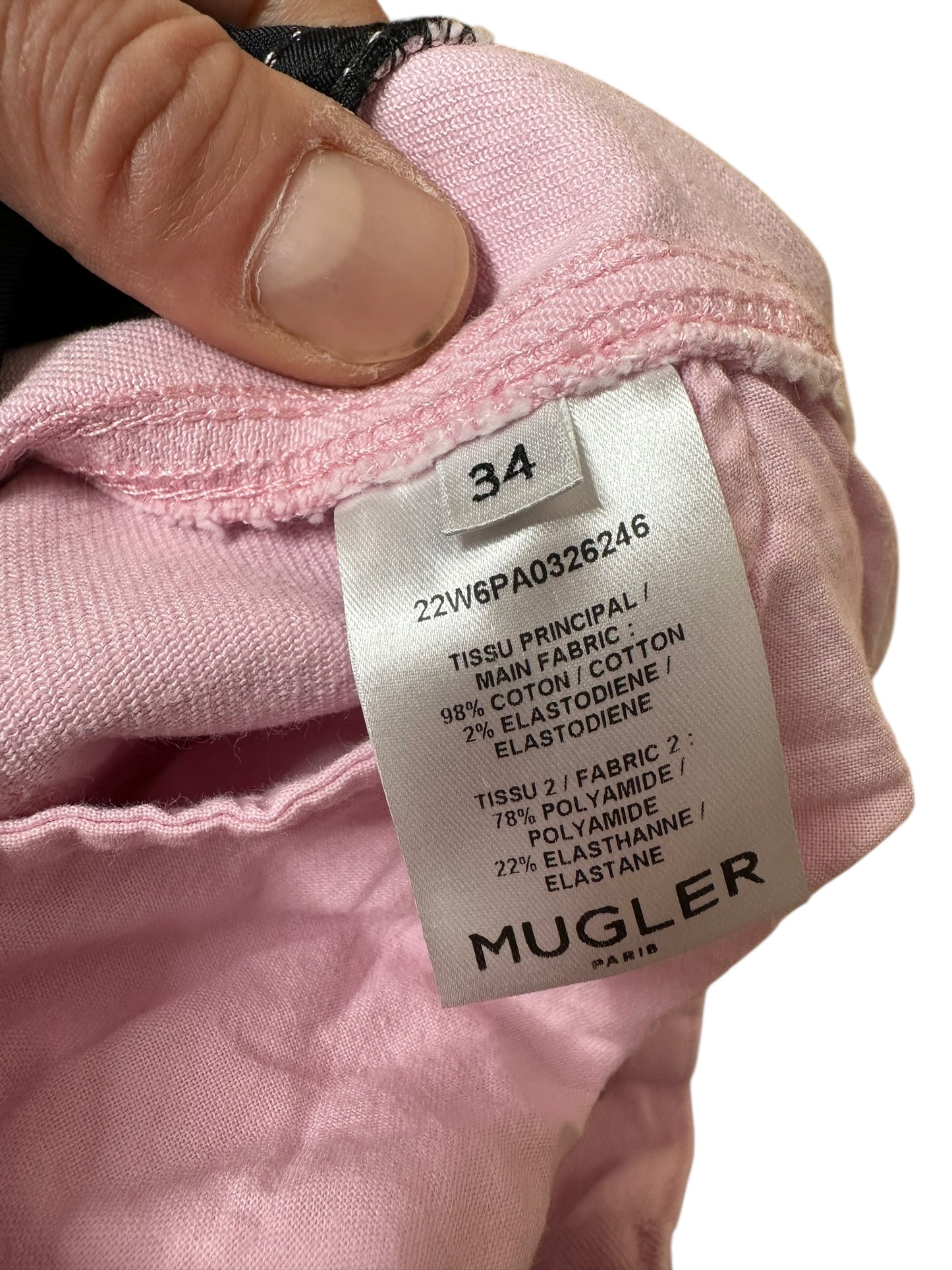 Mugler jeans con inserti (XS)