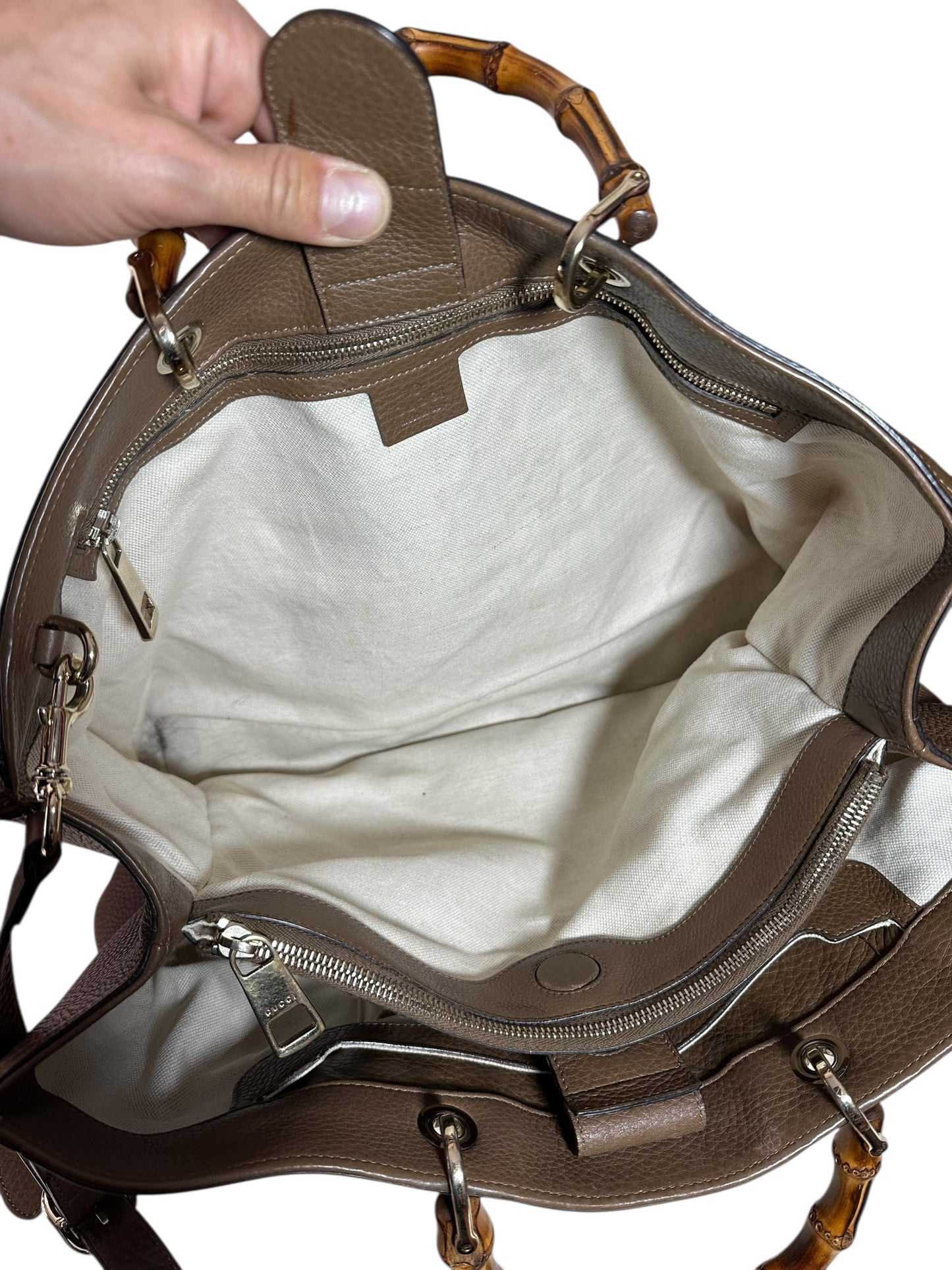 Gucci borsa shopper bamboo