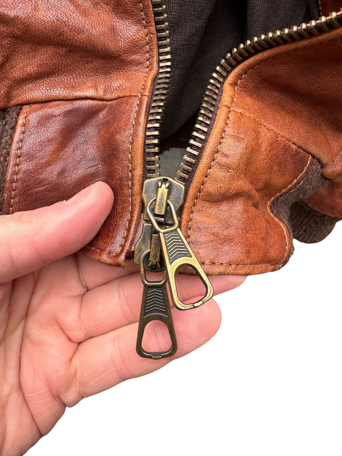 Giacca pelle vera con cappuccio e pelliccia - Made in Italy