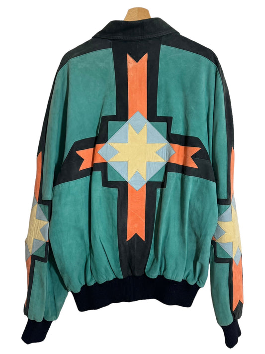 Giacca in pelle vintage Michael Hoban (XL)