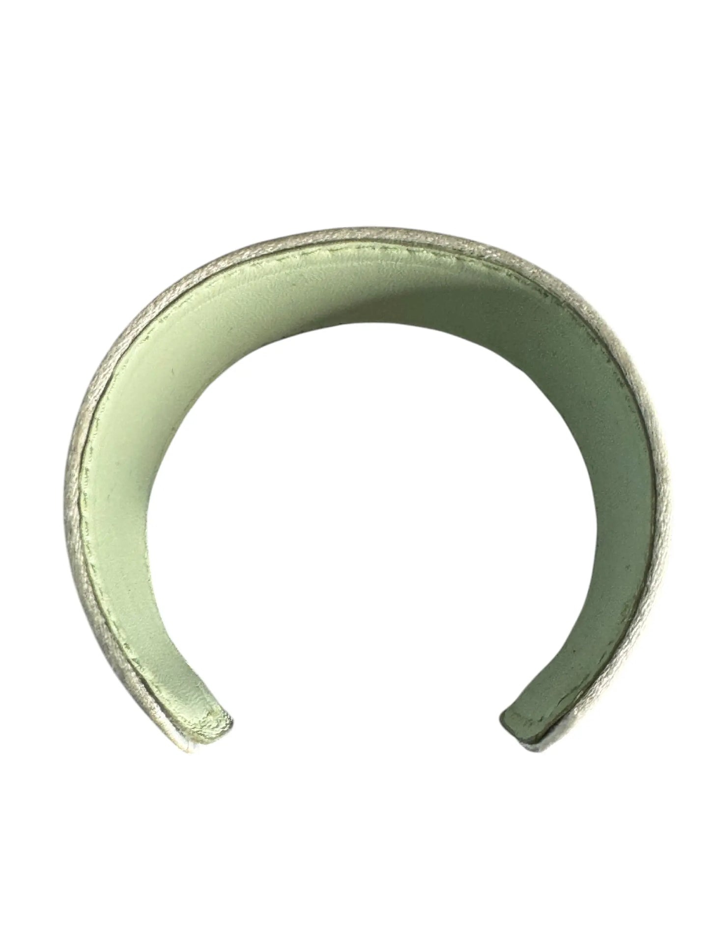 Prada bracciale crystal acqua con logo triangolo - taglia M