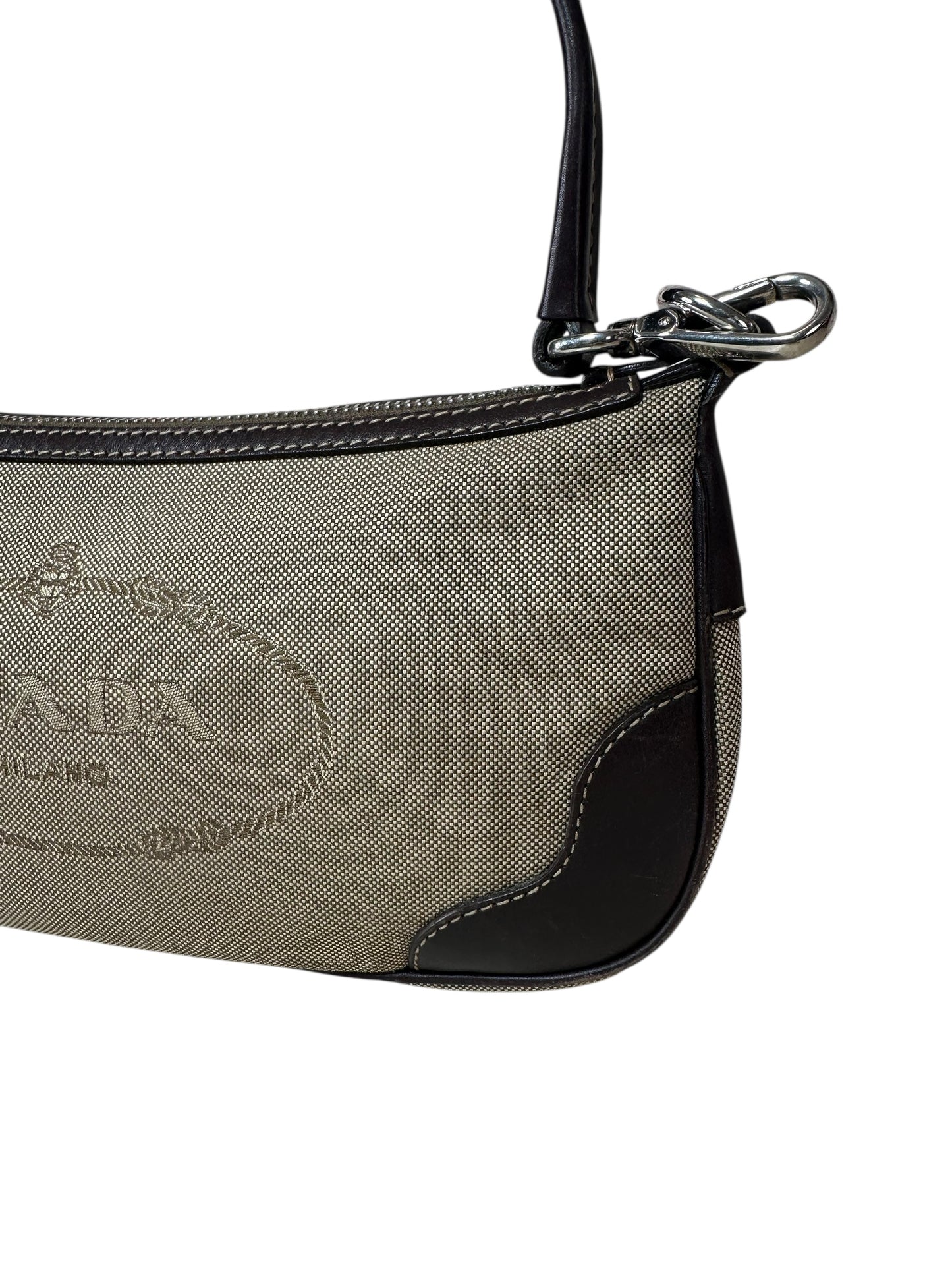 Prada mini borsa in canvas vintage