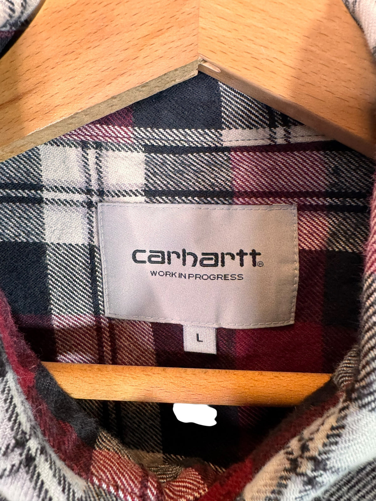 Camicia Carhartt Wip Lessing Shirt a quadri rosso nero cotone taglia L — foto 5