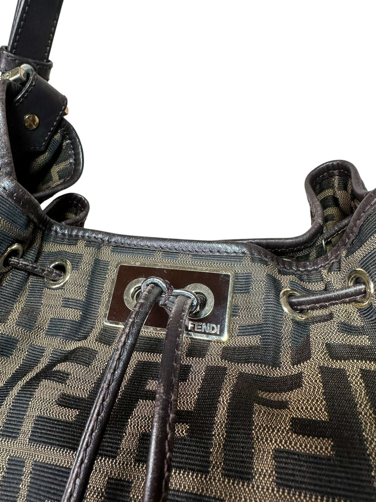 Fendi borsa hobo vintage in tela FF — foto 5