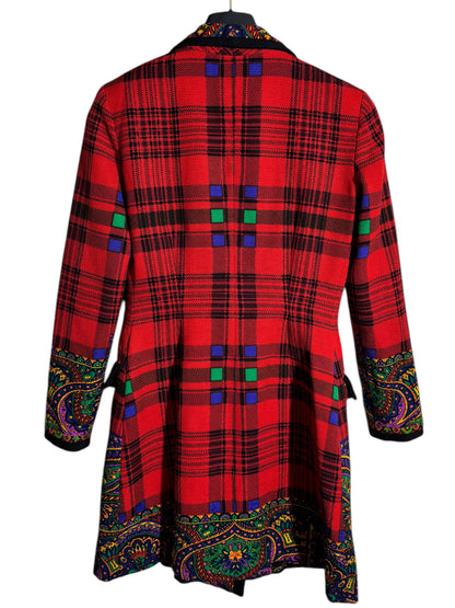 Versus Gianni Versace - Cappotto Vintage Tartan e Paisley (42)