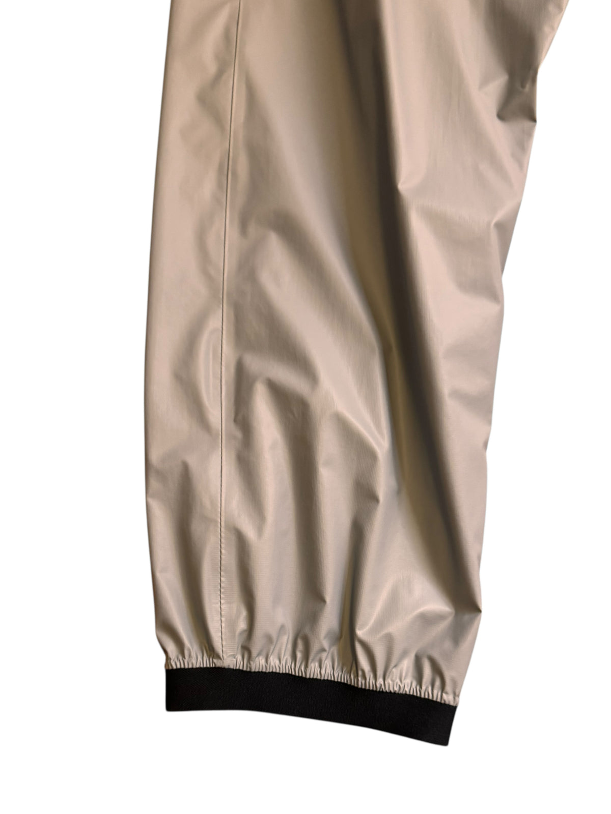Prada pantaloni tecnici nylon grigio bande nere logo rosso tg 52 nuovi — foto 3