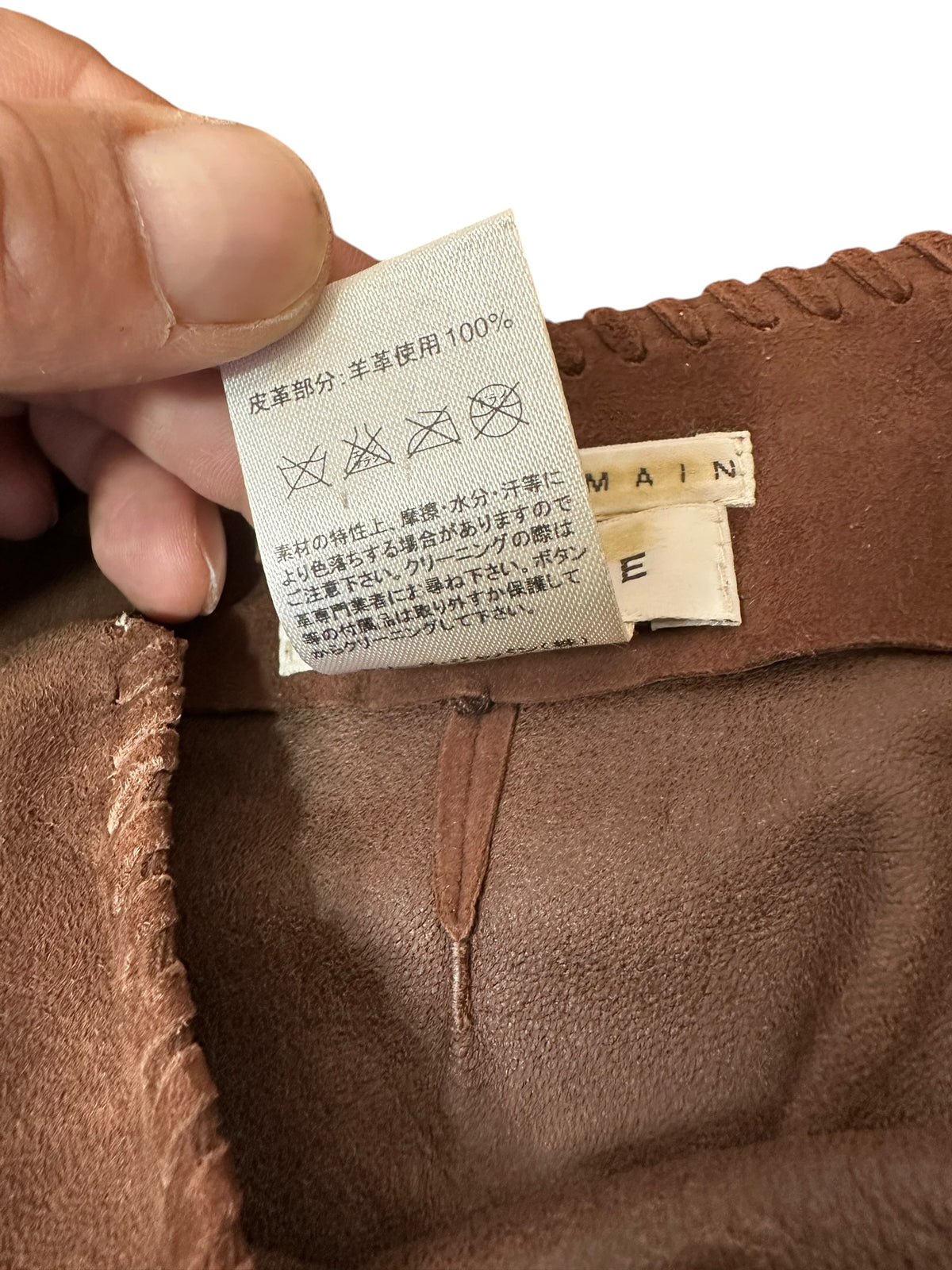Celine gonna in suede (L)