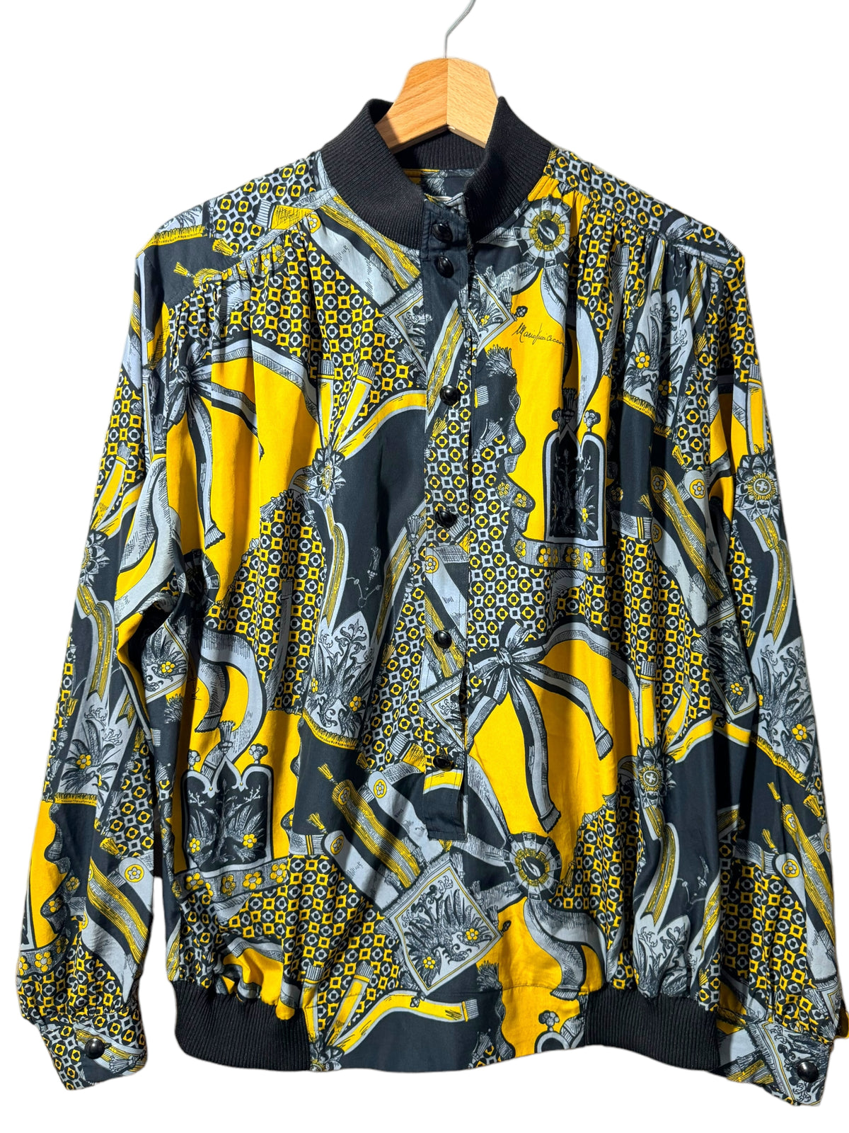 Bomber leggero vintage stampato