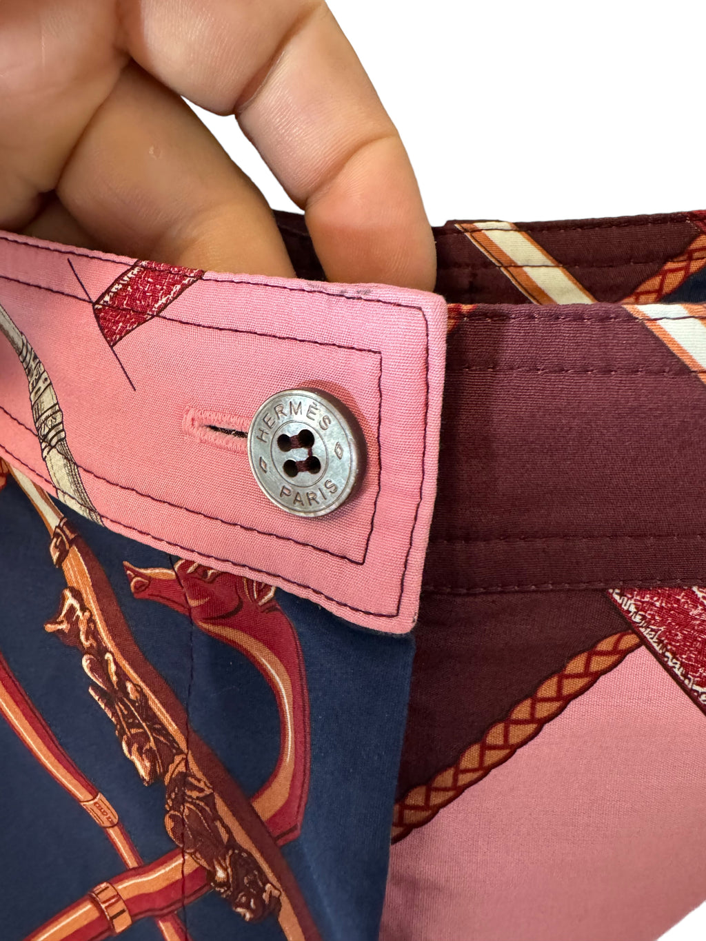 Hermès pantaloni a gamba larga in cotone — foto 4