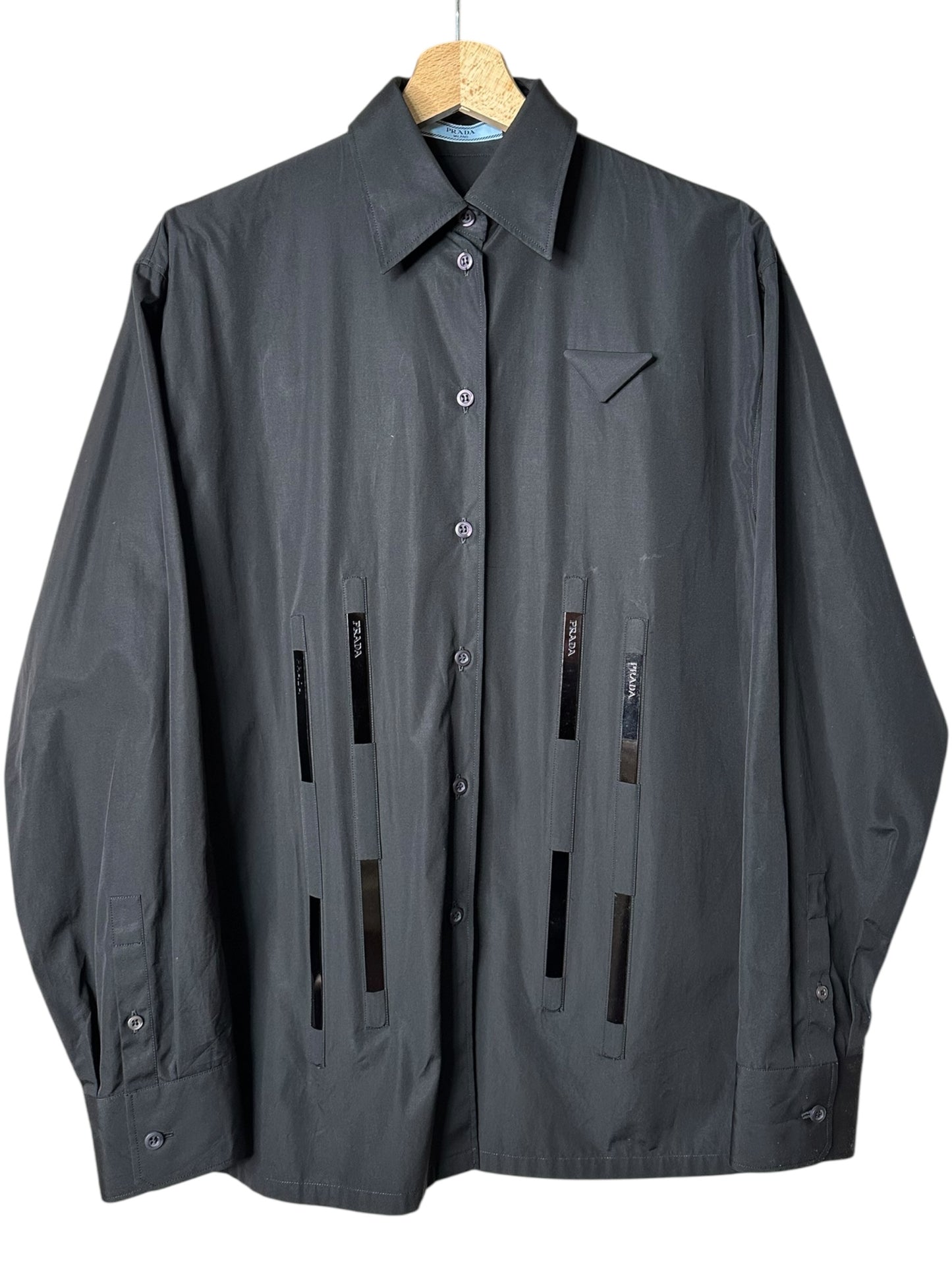 Prada camicia in cotone struttura — foto 5