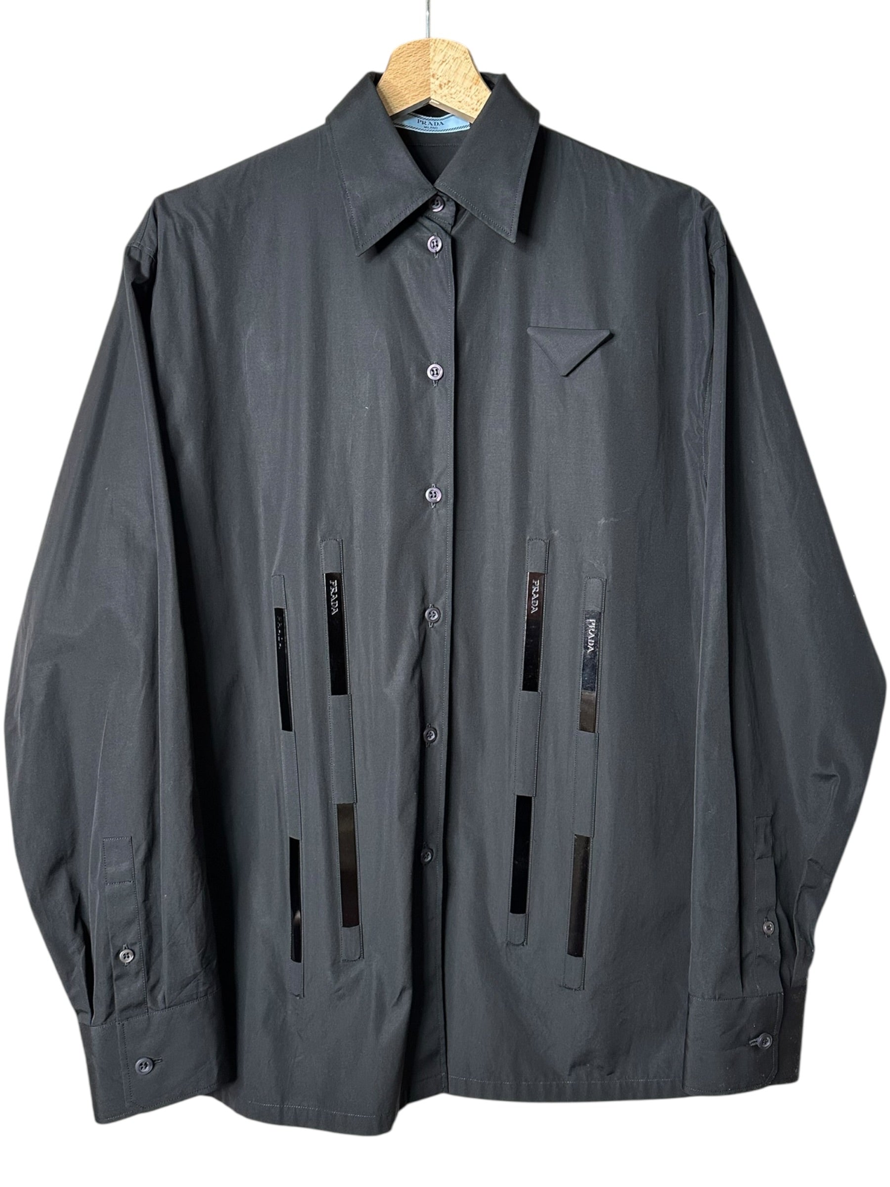 Prada camicia in cotone struttura — foto 5