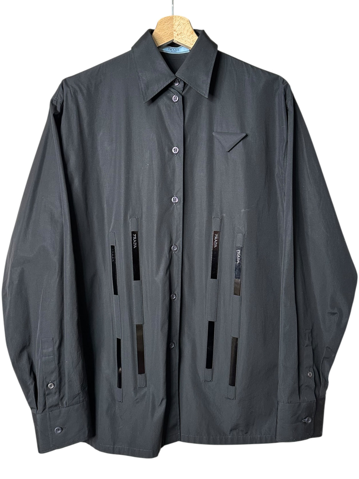 Prada camicia in cotone struttura — foto 5