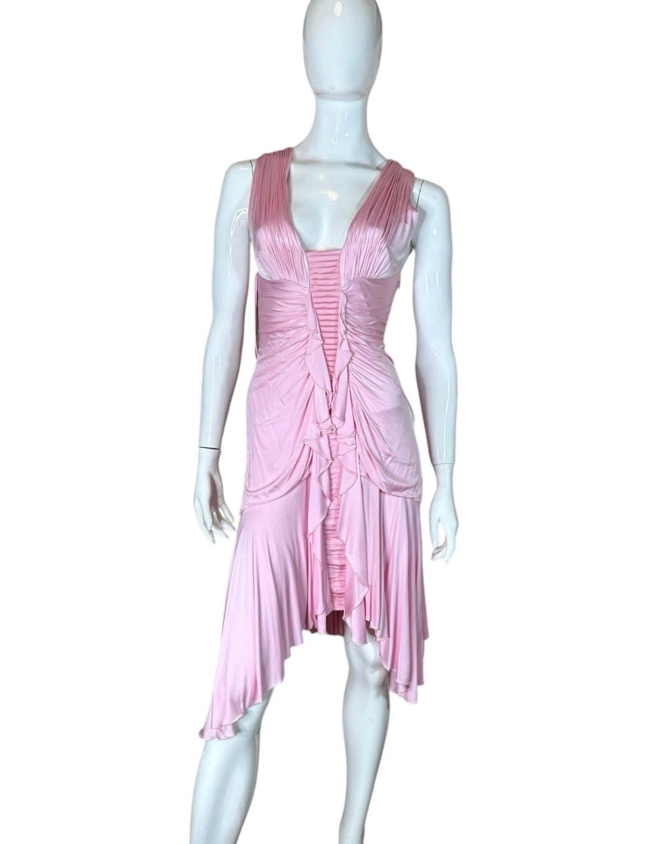 Versace SS2006 Abito Rosa Indossato da Madonna - Raro, Iconico, Taglia 44. — foto 3