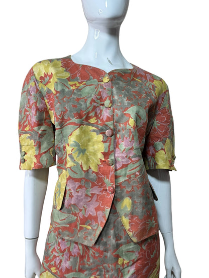 Burberry completo vintage in lino (L)