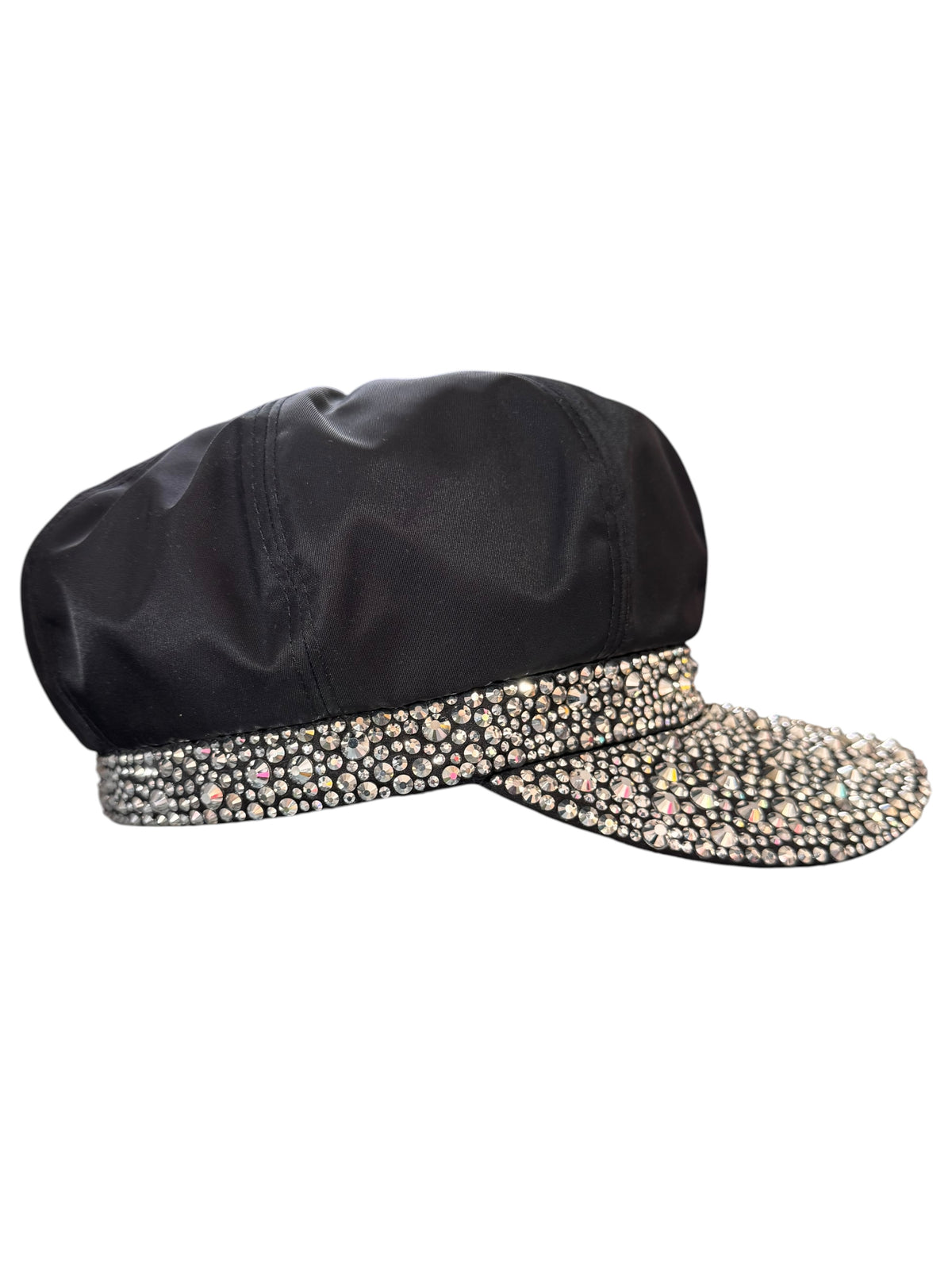 Prada Re-Nylon basco nero con cristalli