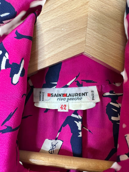 Yves Saint Laurent camicia vintage in seta — foto 7